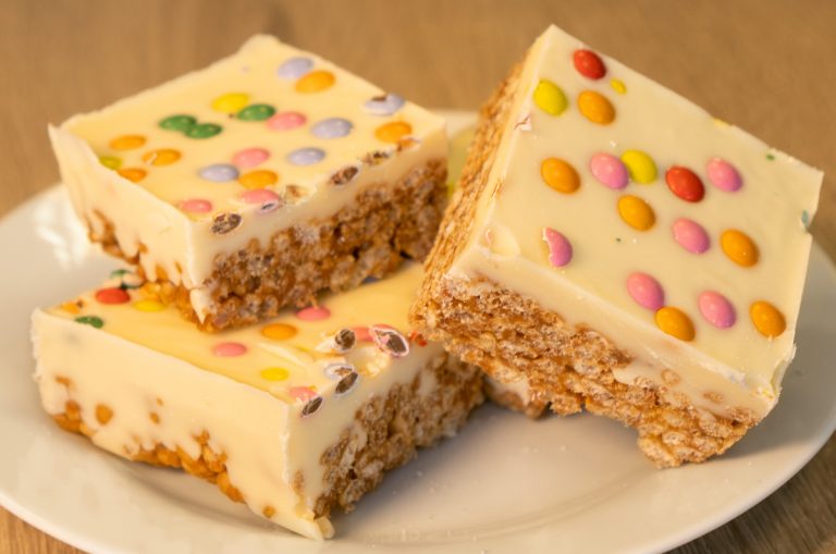 Smarties Crispy Cake