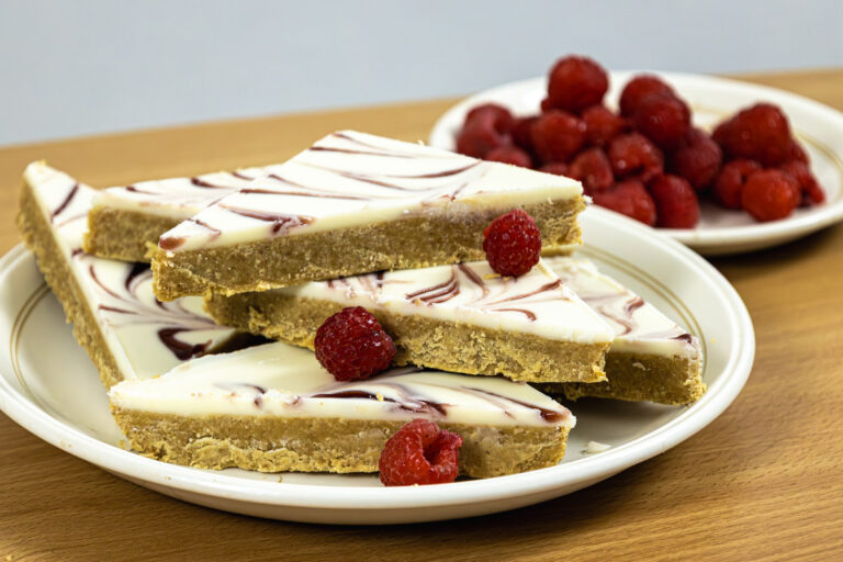 White Chocolate & Raspberry Slice